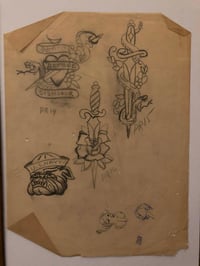 Image 1 of 1950’s era Pike Pencil drawing flash 