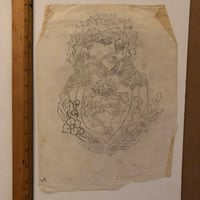 Image 1 of 1950’s Pike pencil drawing Jesus 