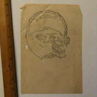 Image 1 of 1950’s Pike pencil drawing Diabolo 