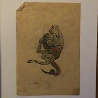 Image 3 of 1940’s-50’s Pike hand drawn flash snake panther 