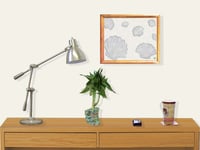 Image 4 of RnJ_ScallopShell_Grey UnFramed Print