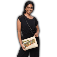 Image 4 of Greetings Crossbody Bag (Papaya Whip)