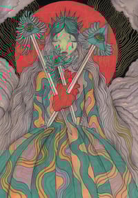 Three of swords print 
