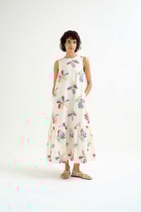 Image 1 of Vestido largo con estampado monarda