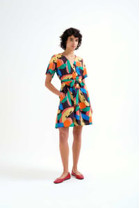 Image 4 of Vestido corto con estampado tutifrutti