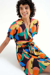 Image 5 of Vestido corto con estampado tutifrutti