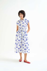 Image 1 of Vestido midi estampado lobster