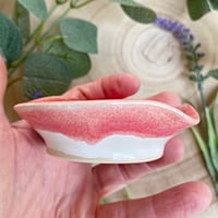 Image 3 of Heart Shaped Ceramic Trinket Dish, Pink