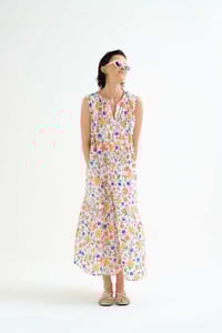 Image 1 of Vestido  largo playero con estampado Lily Big