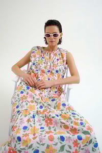 Image 4 of Vestido  largo playero con estampado Lily Big