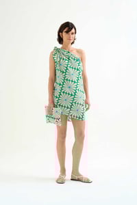 Image 1 of Pareo con estampado Olive green flower