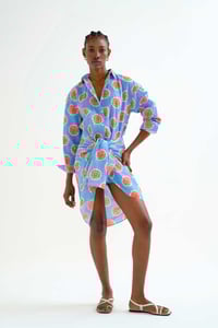 Image 1 of Pareo con estampado red bloom flower