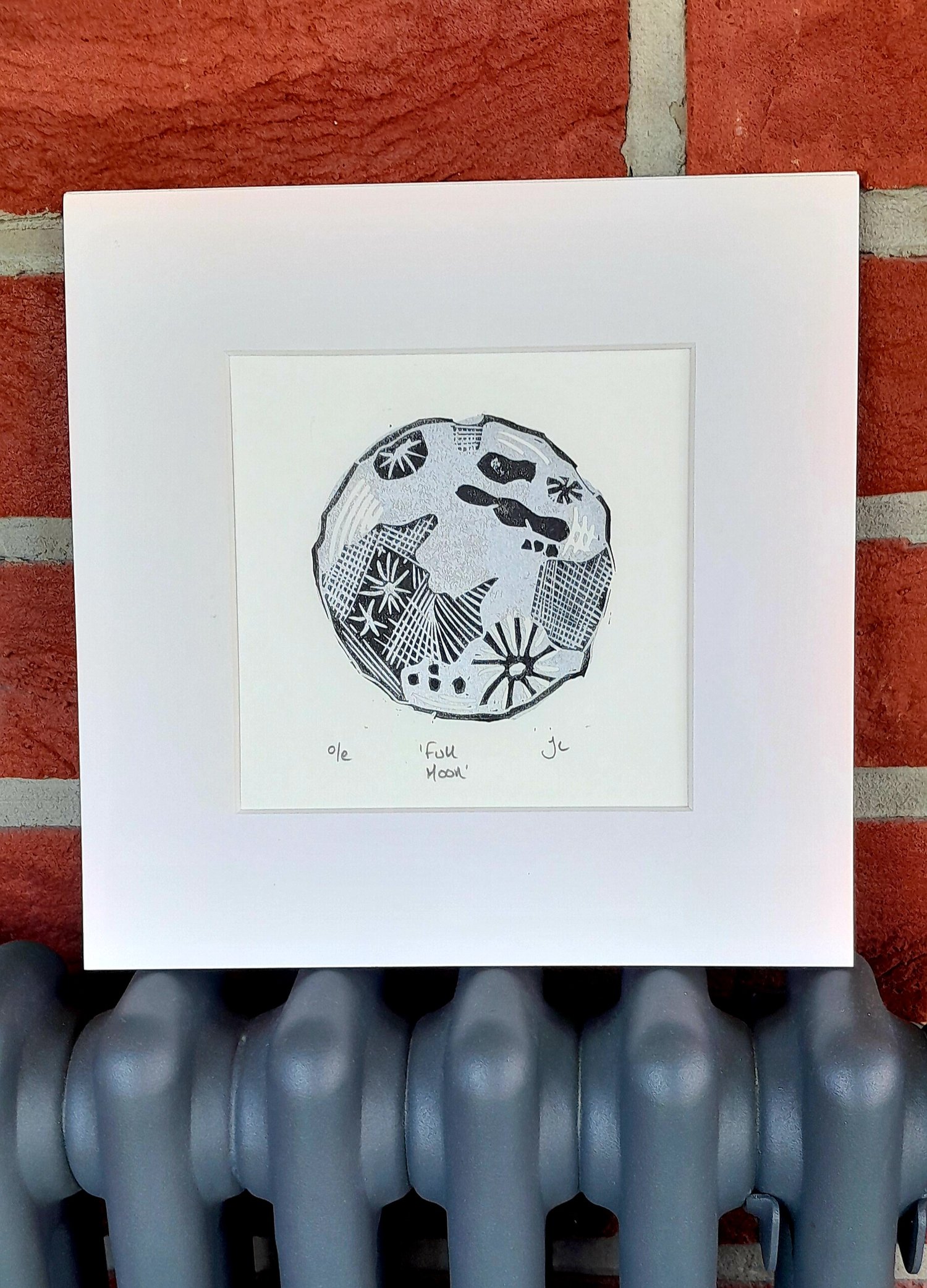 'Full Moon' Linocut Print