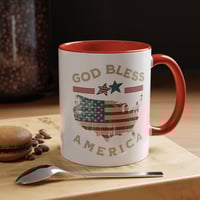 Image 14 of God Bless America Accent Coffee Mug – Patriotic USA Flag Map (11/15oz)