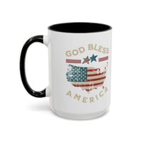 Image 16 of God Bless America Accent Coffee Mug – Patriotic USA Flag Map (11/15oz)
