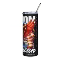 Image 4 of Freedom Eagle Stainless Steel Tumbler — 20oz Patriotic America Travel Cup