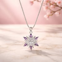 SILVER SNOWFLAKE NECKLACE