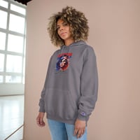 Image 4 of American Babe Hoodie — Patriotic Vintage Woman Graphic Hoodie