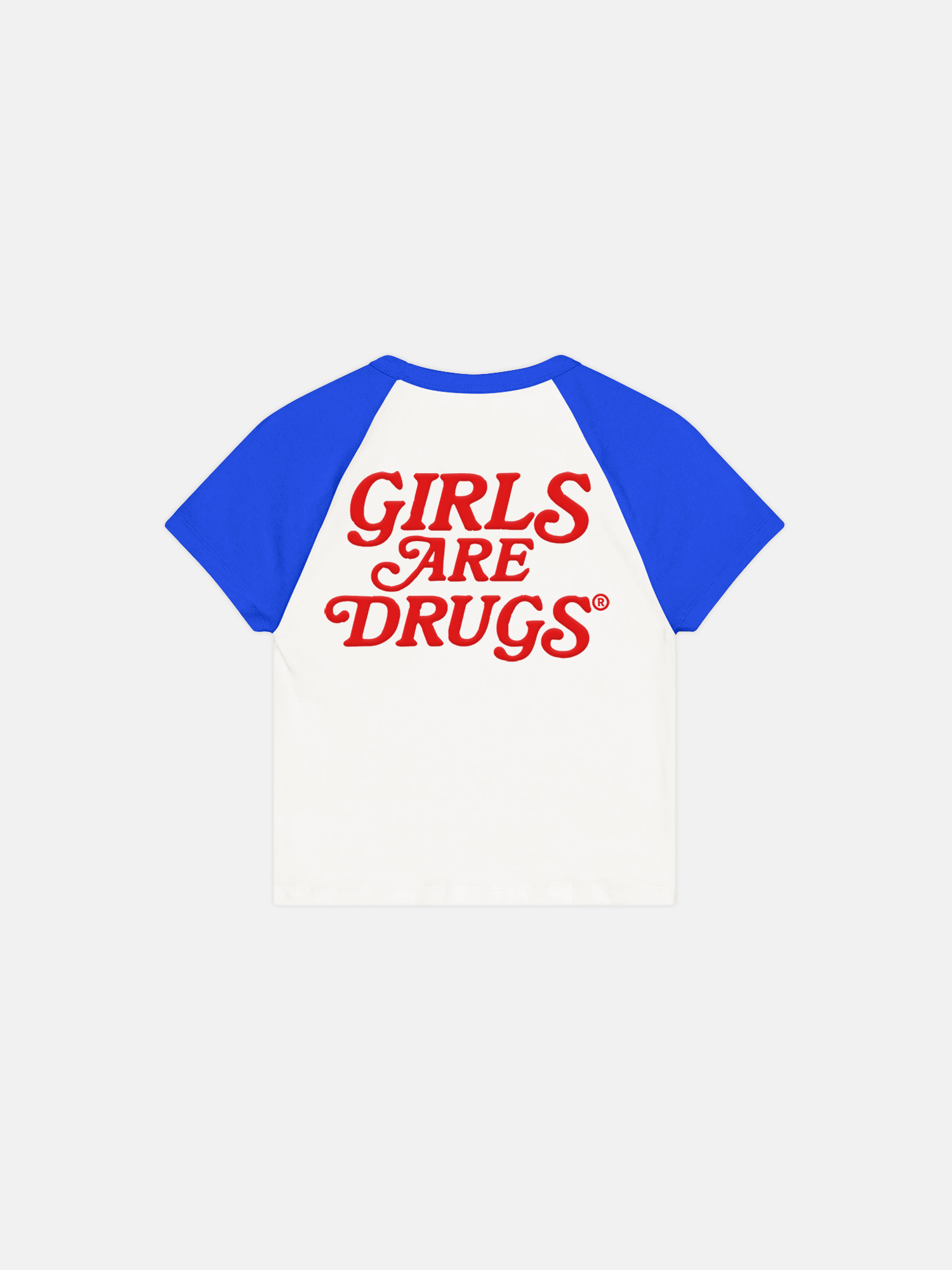 Image of HOUSTON GIRLS DO IT BETTER® WOMEN'S RAGLAN TEE - WHITE / ROYAL / RED