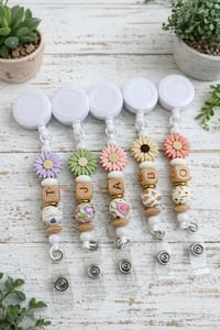 Copy of Floral Glitter Badge reel