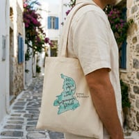 Image 4 of TOTE BAG Small - Φραγκοσυριανή (Map Design) | Original Artwork