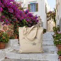 Image 4 of TOTE BAG Small - Syros Hills (Minimal Design) | Original Artwork