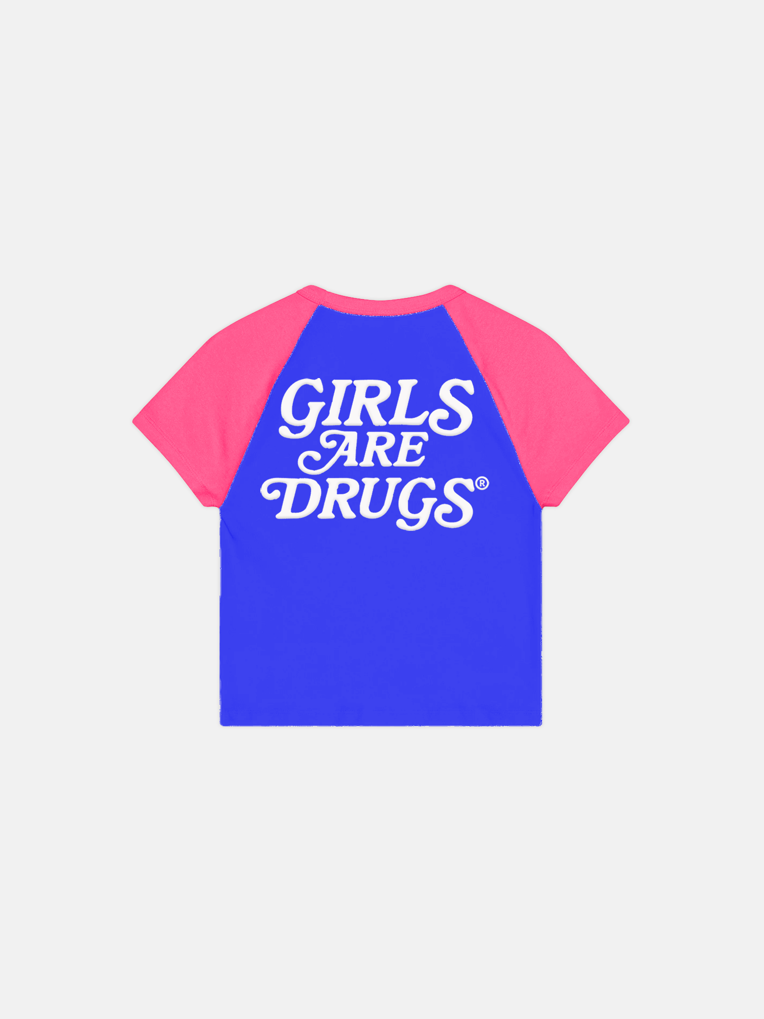 Image of HOUSTON GIRLS DO IT BETTER® WOMEN'S RAGLAN TEE - ROYAL / FUCHSIA / WHITE