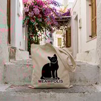 Image 5 of TOTE BAG Small - Meawpolis (Syros Cats) | Original Artwork