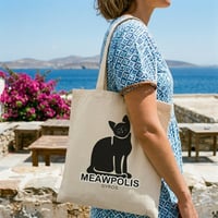 Image 4 of TOTE BAG Small - Meawpolis (Syros Cats) | Original Artwork