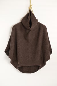 Image 3 of merino butterfly sweater - mocha brown