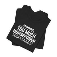Image 3 of Too Much Horsepower – Burnout Racing Tee