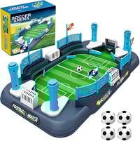 Soccer Arena Mini Tabletop Foosball Game - Interactive 2-Player Soccer Board Game