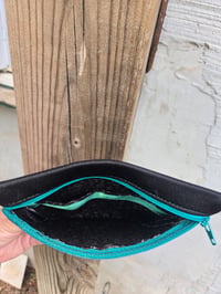Image 3 of Bear Paw Cross-Body Bag - Black & Green- Native American