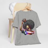 Image 7 of Puerto Rican Queen Afro Tee — Black Pride Flag Shirt