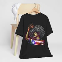 Image 10 of Puerto Rican Queen Afro Tee — Black Pride Flag Shirt