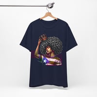 Image 12 of Puerto Rican Queen Afro Tee — Black Pride Flag Shirt