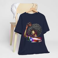 Image 13 of Puerto Rican Queen Afro Tee — Black Pride Flag Shirt