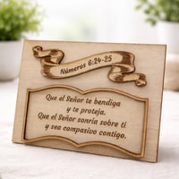 Personalized Scripture Wood Plaque (Custom Faith Gift)