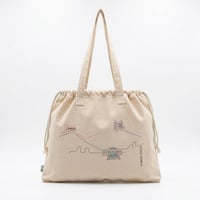 Image 1 of Τσάντα Ώμου Πουγκί - Syros Hills (Minimal Design) | Drawstring Bag
