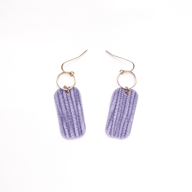 Lavender | Ashlyn Suede Earrings 