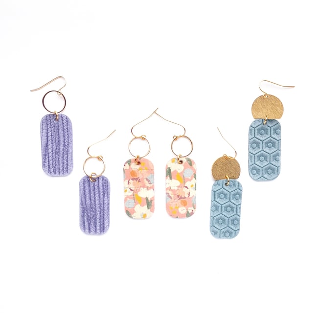 Lavender | Ashlyn Suede Earrings 