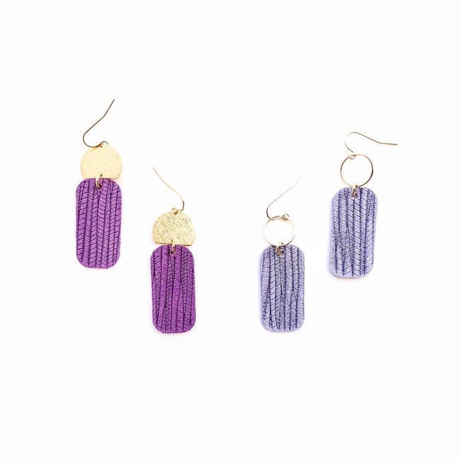 Royal Purple | Ashlyn Suede Earrings 