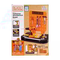 BLACK+DECKER Tabletop Workbench Toy Set - 40 Piece Kids Tool Playset for Ages 3+