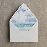 Image 1 of Kai Seaside printed A7 envelope liner PACK of 10