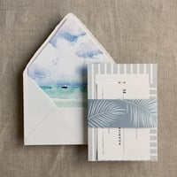 Image 3 of Kai Seaside printed A7 envelope liner PACK of 10