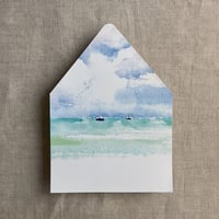 Image 2 of Kai Seaside printed A7 envelope liner PACK of 10