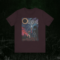 Image 3 of Unisex Graphic Tee — HEROES Retro Horror Film Vintage Street Art Print - The Obsidian Mirror