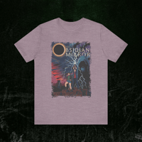 Image 1 of Unisex Graphic Tee — HEROES Retro Horror Film Vintage Street Art Print - The Obsidian Mirror