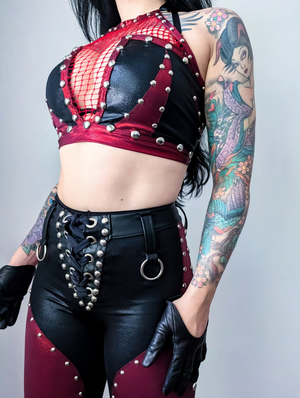 Blood Lust Plunging Halter Top