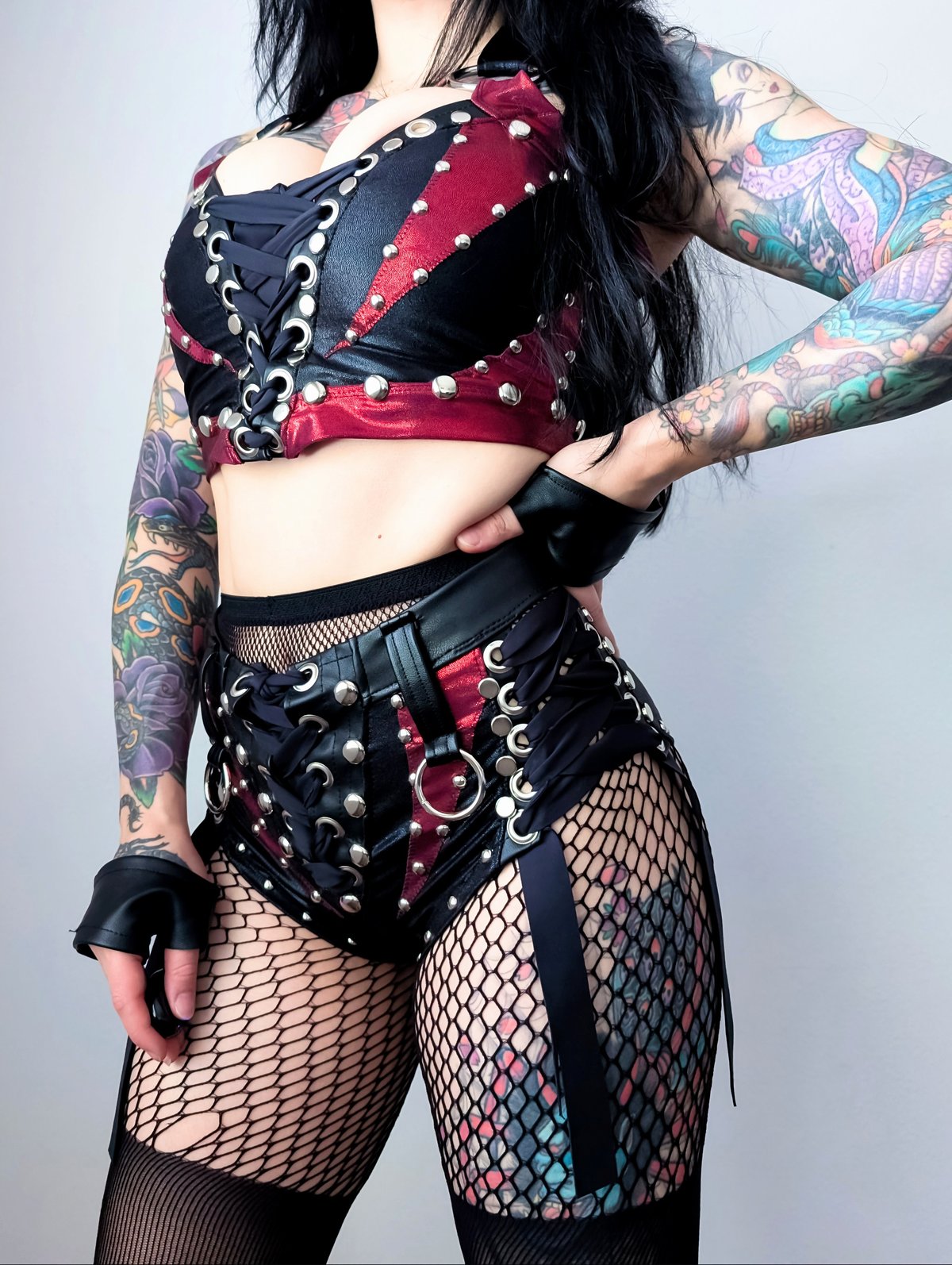Blood Lust Laceup Hip Shorts